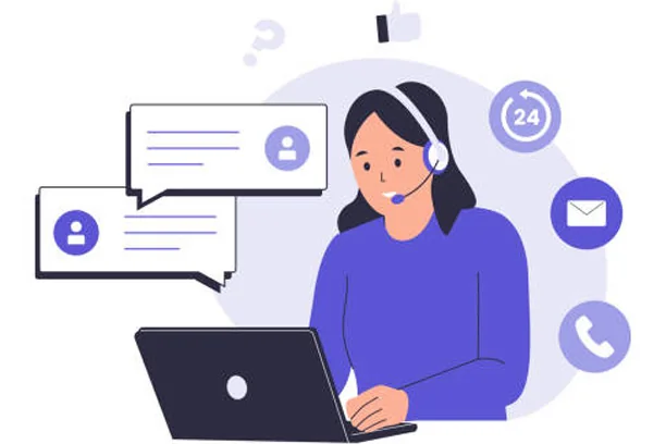 Customer support team reviewing a project request
