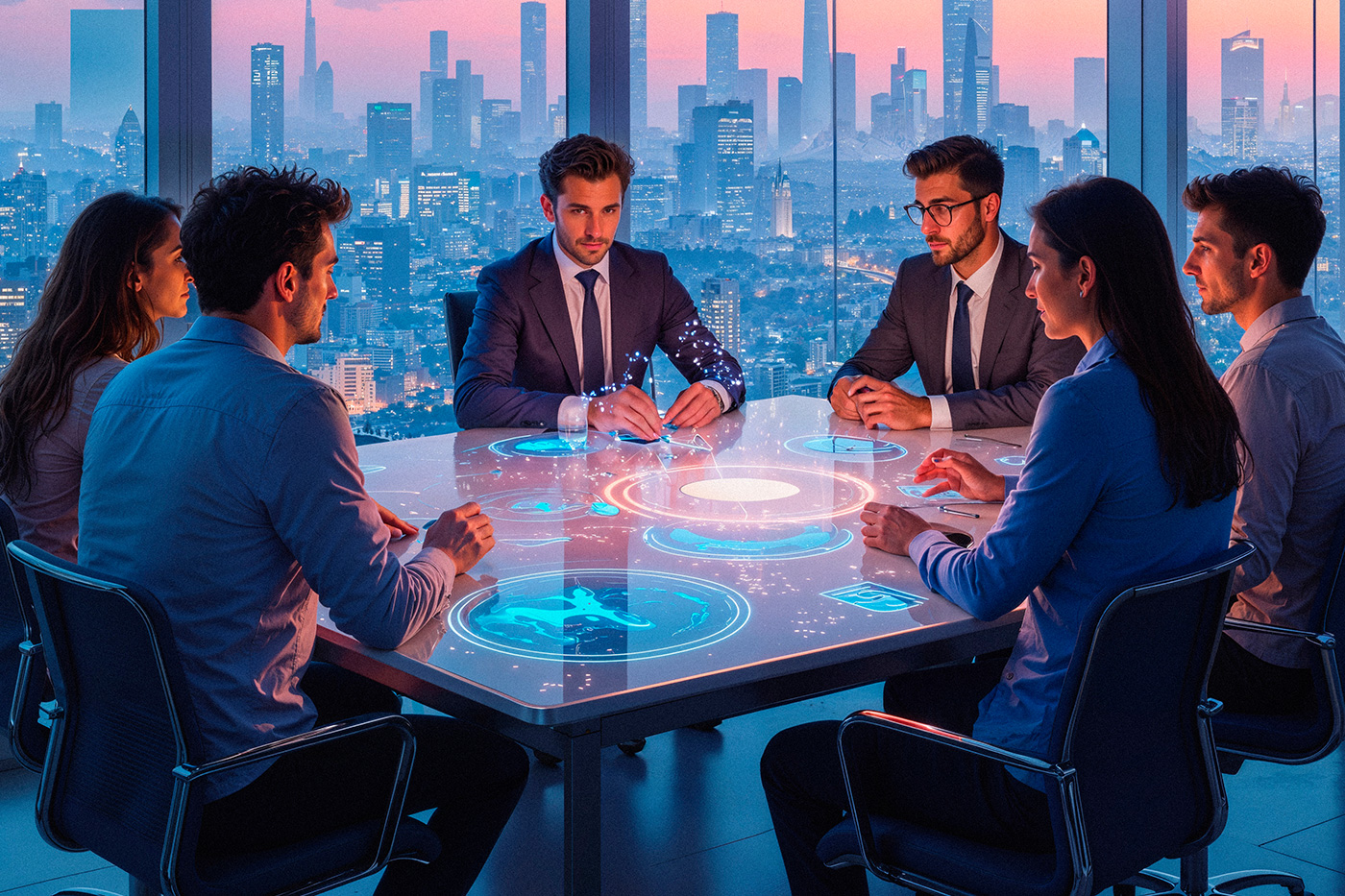 Modern software development team working on measurable outcomes